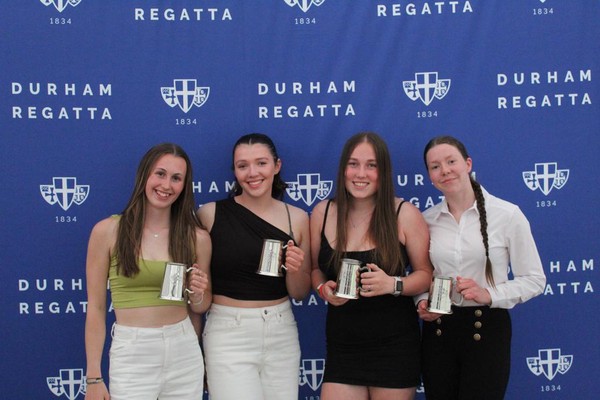 Womens Junior 18 Coxless Quads. Durham ARC.