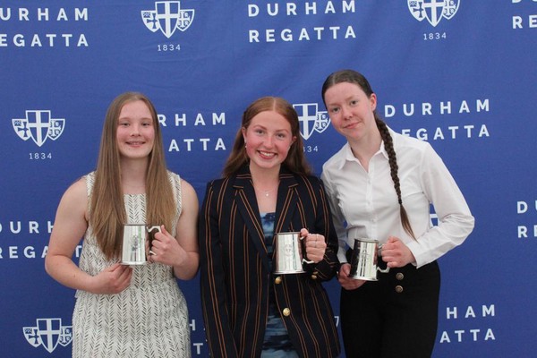 Womens Junior 16 Coxless Quads. Durham ARC.