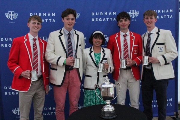 Open non-Championship Coxed Quads. Five Alive Trophy. Grey College BC.