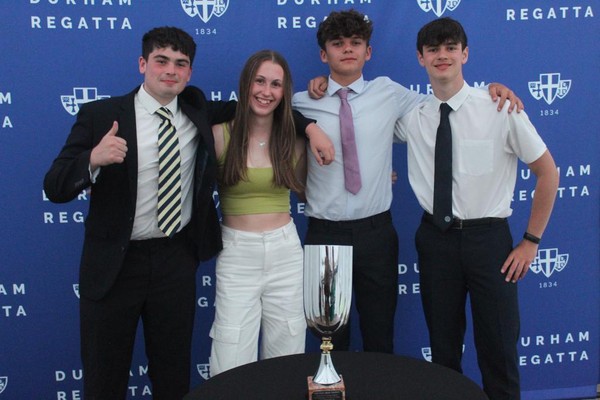 Open Junior 15 Coxed Quads. Hild Bede Trophy. Durham ARC/Hexham RC.