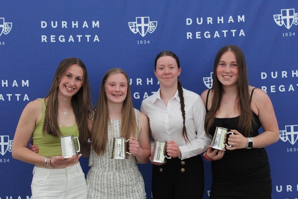 Womens Junior 18 Coxless Quads. Durham ARC.