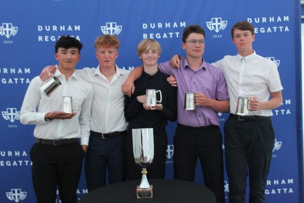 Open Junior 15 Coxed Quads. Hild Bede Trophy. Queen Elizabeth High School BC.