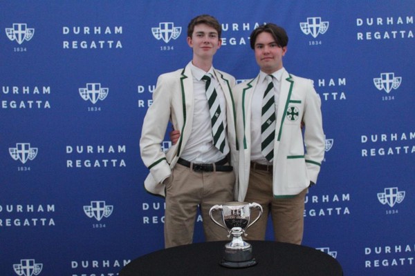 Open Junior 17 Double Sculls. Harry Clasper Trophy. Durham School.